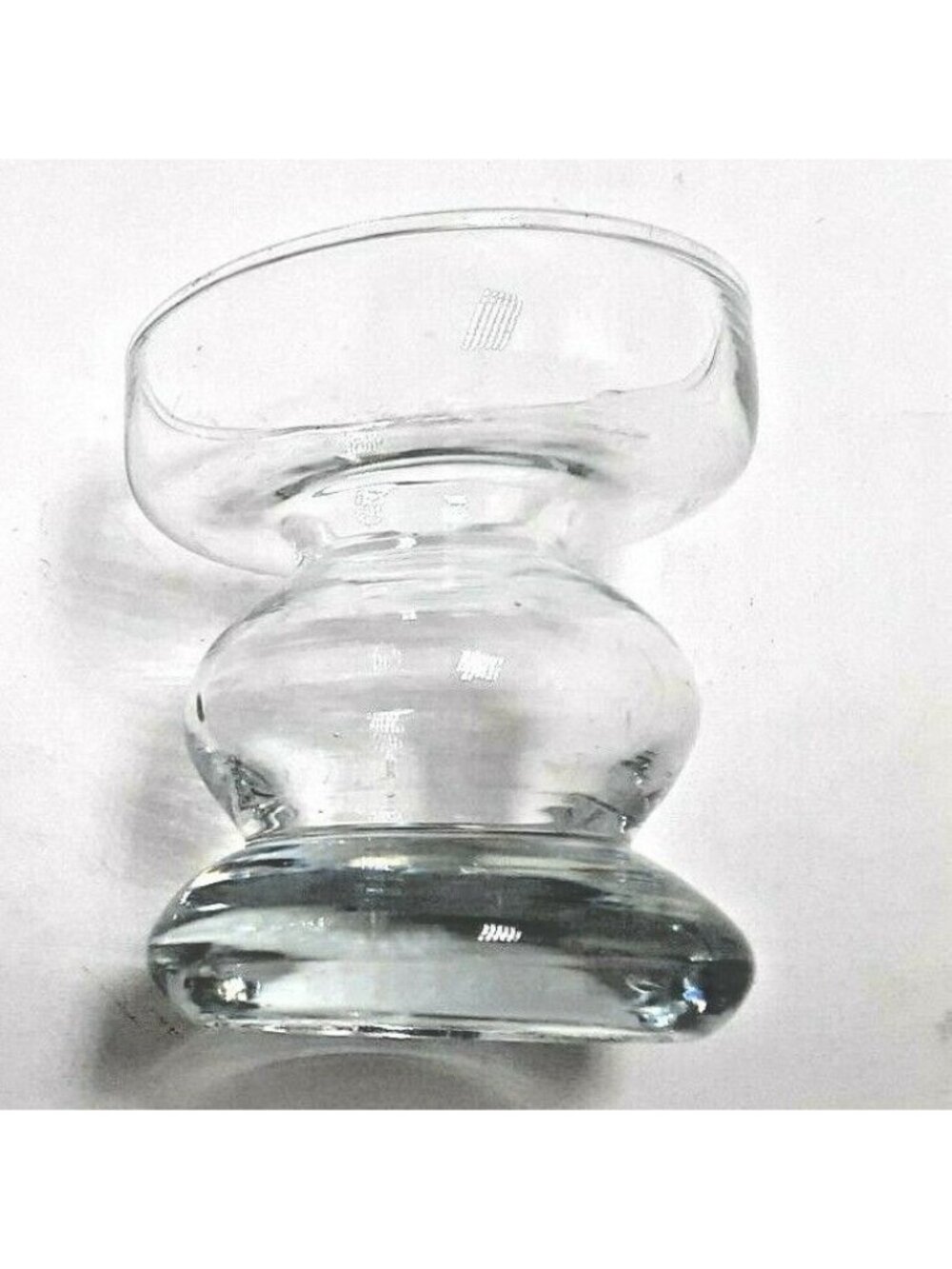 clear glass candle holder Taper Pillar Vase Candlestick 2 inch